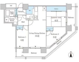 セルリアンホームズ勝どき 204 間取り図