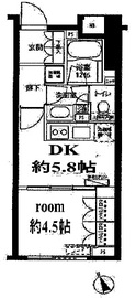 フォレシティ富ヶ谷 402 間取り図