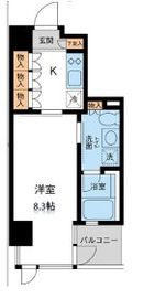 レジデンス白金パークフロント 201 間取り図