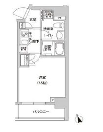 ホームズR四谷 201 間取り図