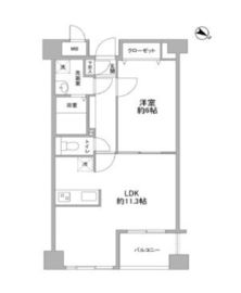 クエスタ高輪 302 間取り図