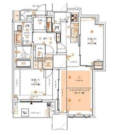 ドゥ・トゥール 41階 間取り図