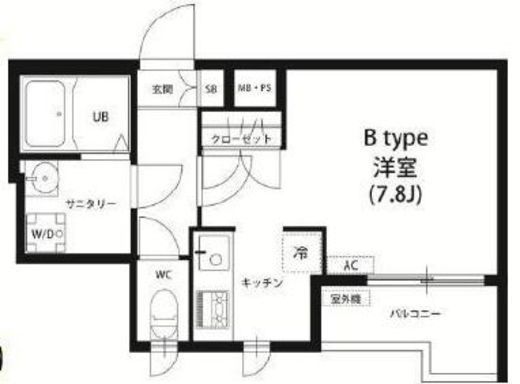 リブリ・ヴィラクリヤマ2 402 間取り図