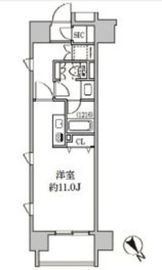 クリオ五反田 406 間取り図