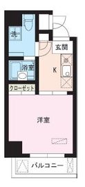 レジディア大井町 1204 間取り図