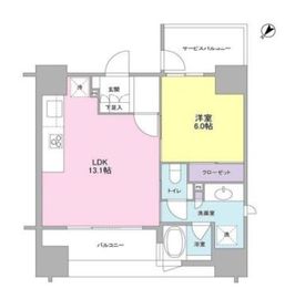 ブランズ島津山 14階 間取り図