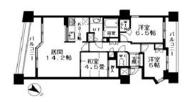 クラッシィ白金台シティハウス 14階 間取り図