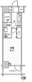 ステージグランデ錦糸町2 8階 間取り図