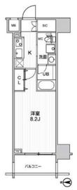 ステージグランデ錦糸町2 6階 間取り図