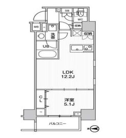 ステージグランデ錦糸町2 5階 間取り図