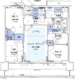 アーバンドックパークシティ豊洲タワー 41階 間取り図