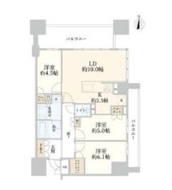 プレミスト北品川 2階 間取り図