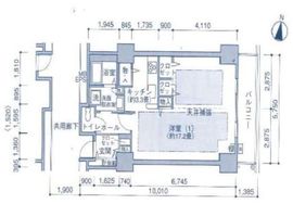 シティコート目黒 4-417 間取り図