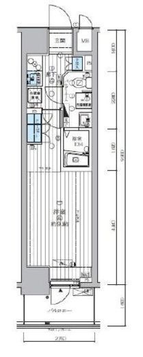 ランドステージ両国 3階 間取り図