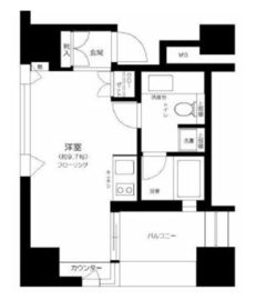 ザ・タワー芝浦 2階 間取り図