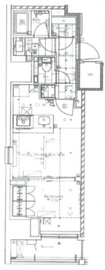 ザ・パークワンズ門前仲町 8階 間取り図