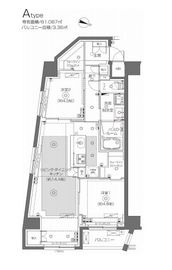 ZOOM北千住 2階 間取り図