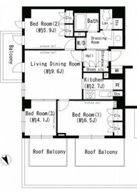 パークアクシス学芸大学 704 間取り図