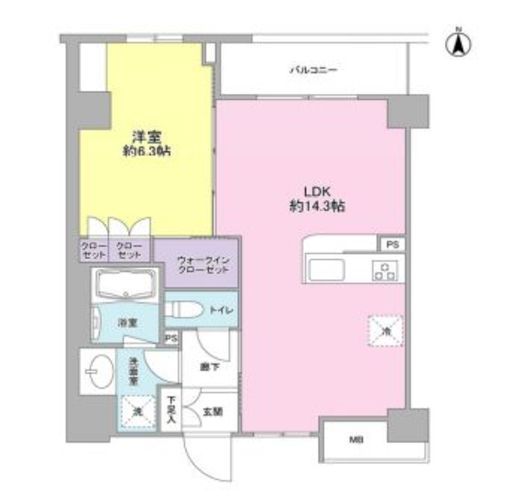 アンビエンテ経堂 319 間取り図