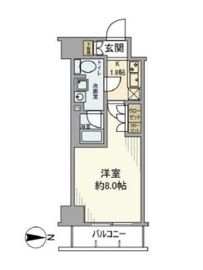 プレール・ドゥーク森下3 2階 間取り図