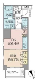 ブランズ西新宿 5階 間取り図