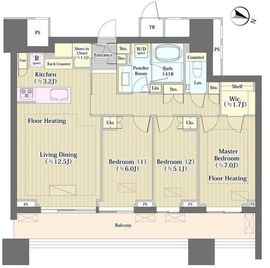 パークコート文京小石川ザ・タワー 11階 間取り図