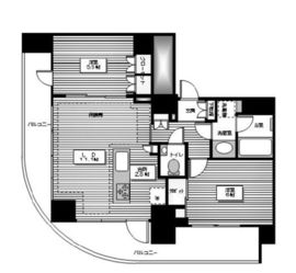 シェフルール西早稲田ラヴィーナ 5階 間取り図