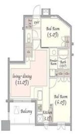 KDXレジデンス錦糸町 403 間取り図