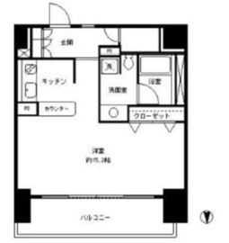 パークキューブ東品川 701 間取り図