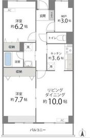 目黒本町マンション 506 間取り図