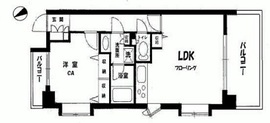 朝日マンション白金通り 3階 間取り図