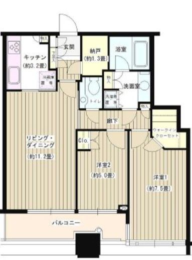芝パークタワー 10階 間取り図