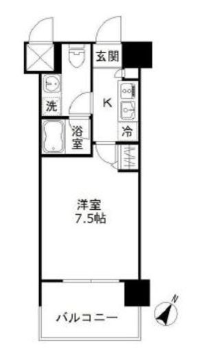 フォレシティ豊洲 508 間取り図
