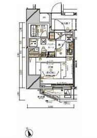 メインステージ新橋 14階 間取り図