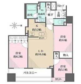 上野アインスタワー 11階 間取り図