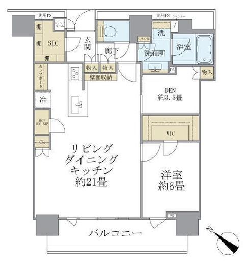 ブリリアザ・タワー東京八重洲アベニュー 18階 間取り図