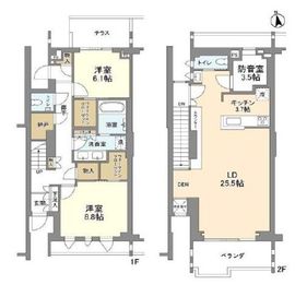 瀬田の杜ガーデン&テラス B2 間取り図