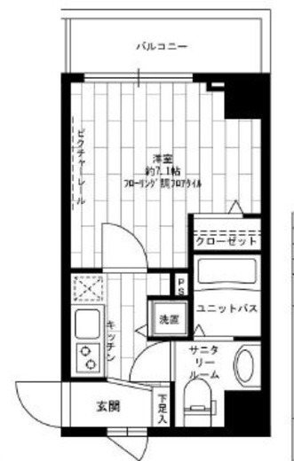 ステージファースト南麻布 11階 間取り図