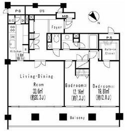 グリーンパーク赤坂 3001 間取り図