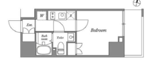 グランパセオ目黒 503 間取り図