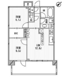 ライオンズシティ白金高輪 1203 間取り図