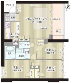ガーデニエール砧ウエスト 124 間取り図