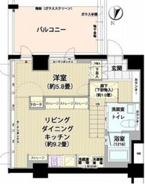 ガーデニエール砧レジデンス 324 間取り図