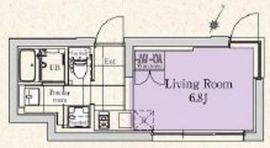 エクサム中目黒 302 間取り図