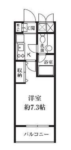 HF東新宿レジデンス 202 間取り図