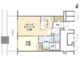 パークコート文京小石川ザ・タワー 23階 間取り図