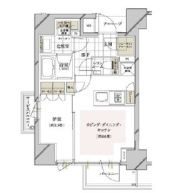 ピアース浅草 3階 間取り図