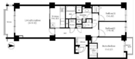 広尾ガーデンヒルズ 7階 間取り図