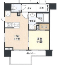 ピアース旗の台 7階 間取り図