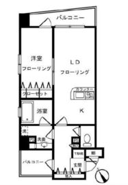 クオリア銀座3丁目 2階 間取り図